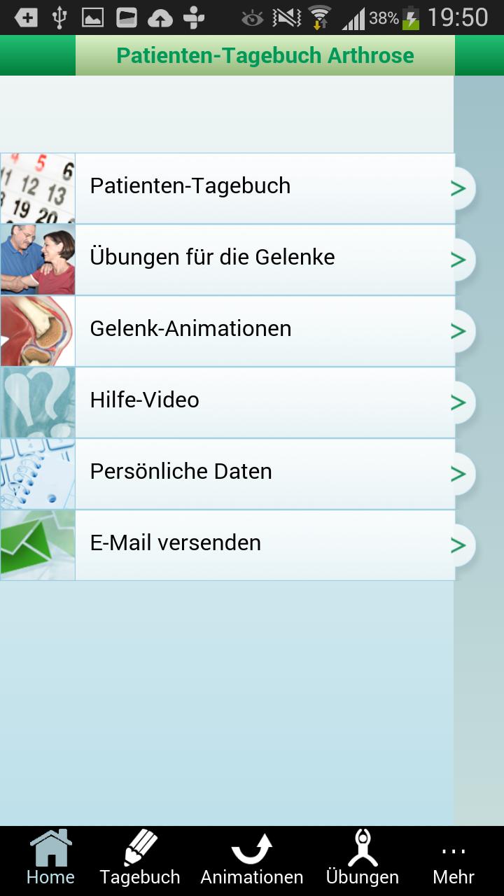 Arthrose-Tagebuch