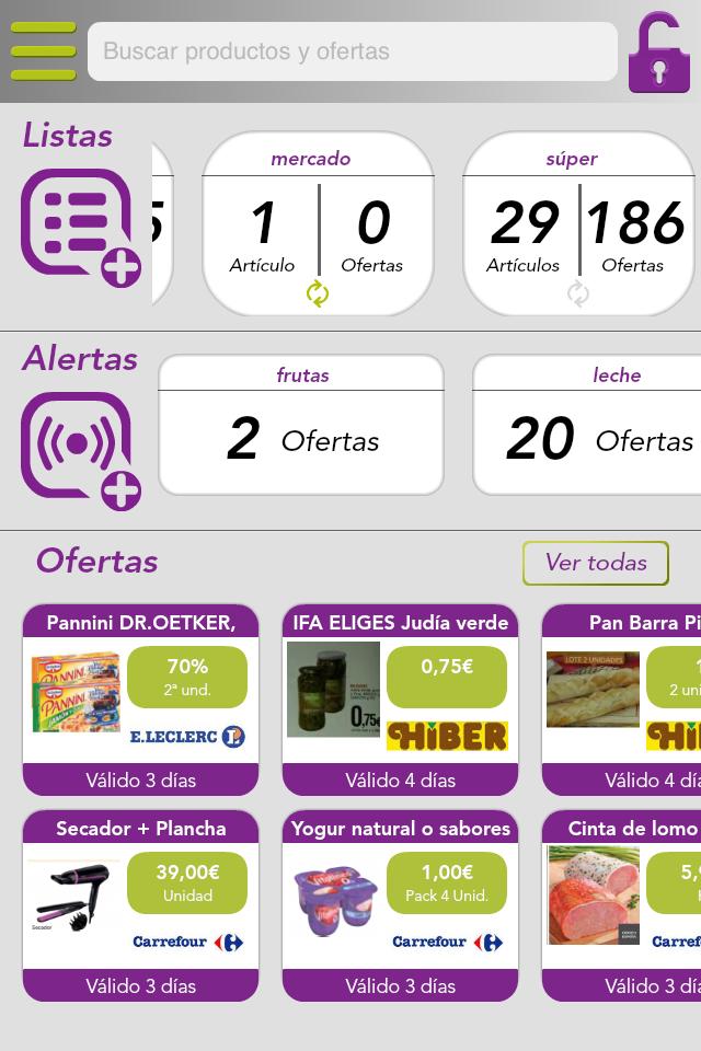 Smarto Lista compra y ofertas