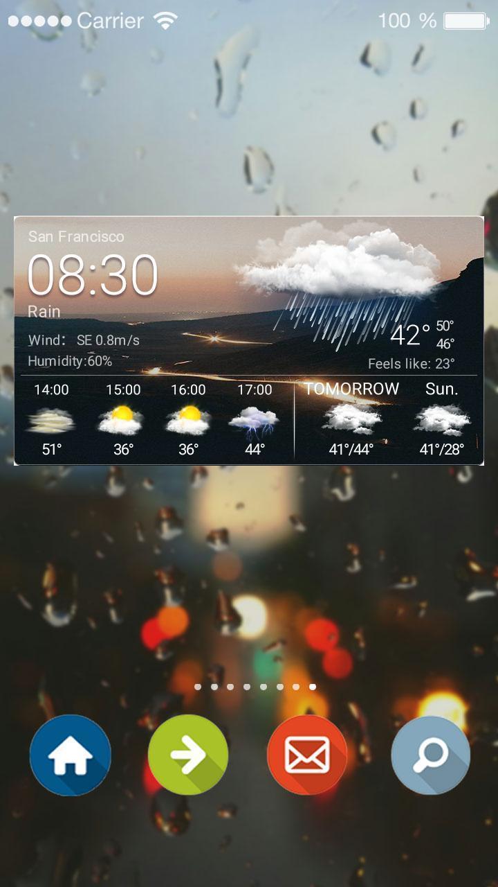 Funny Weather Clock Widget