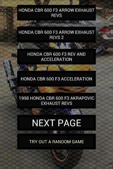 Engine sounds of CBR F3