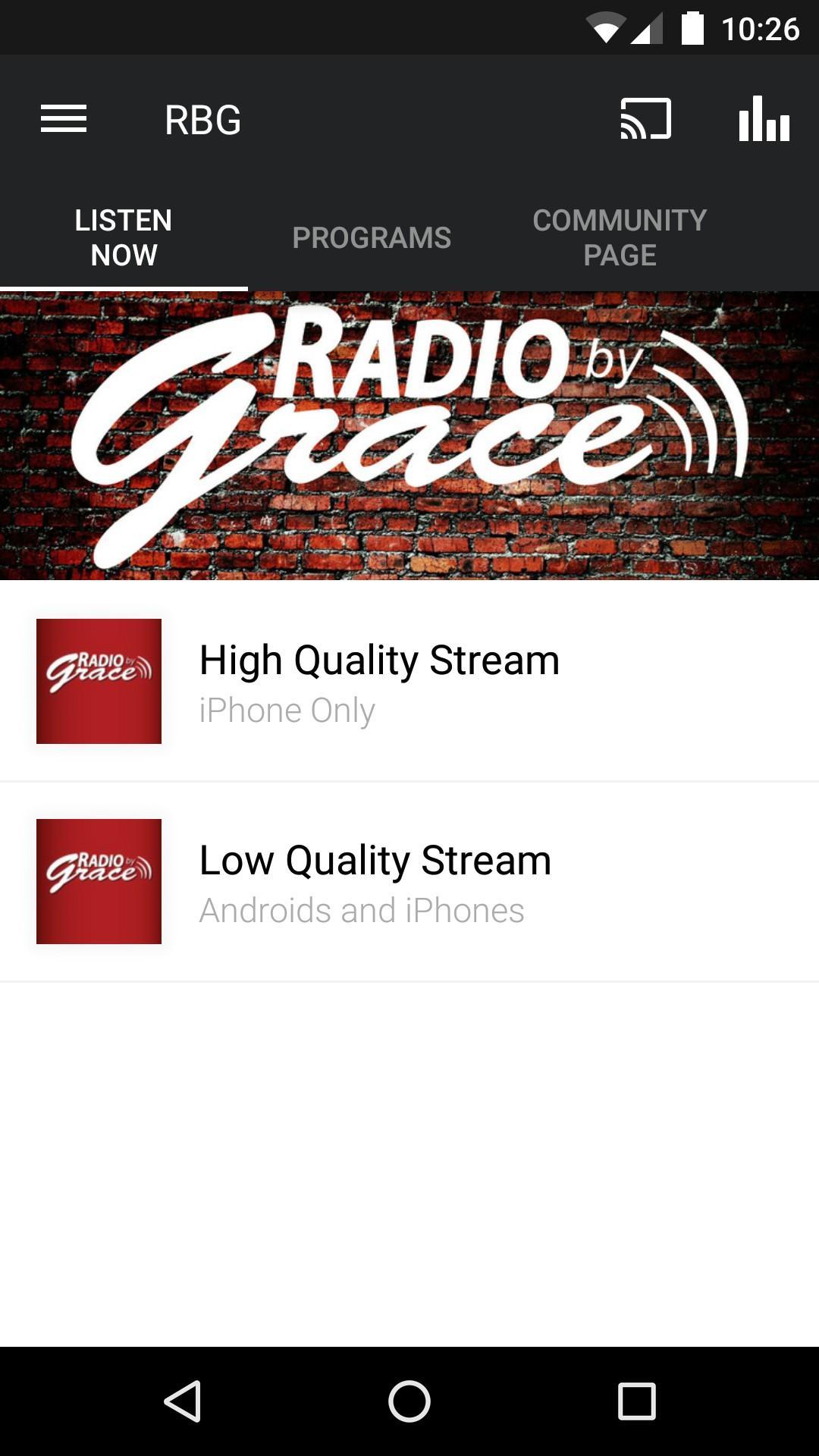 RBG Radio App