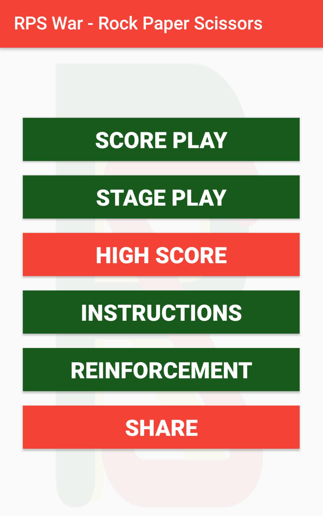 RSP WAR - Rock Paper Scissor