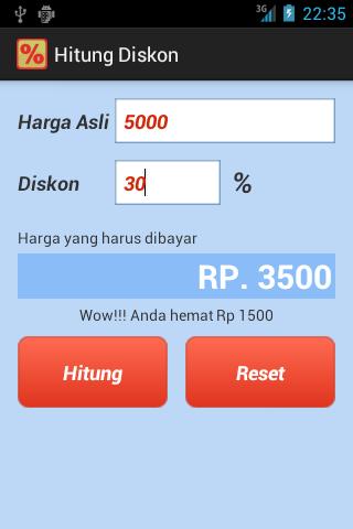 Hitung Diskon