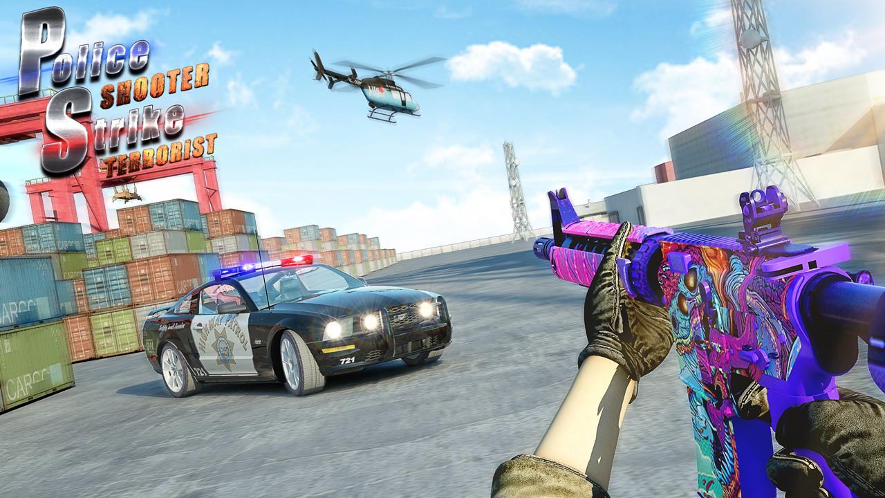 Police Shooter Strike Anti Terrorist Battle