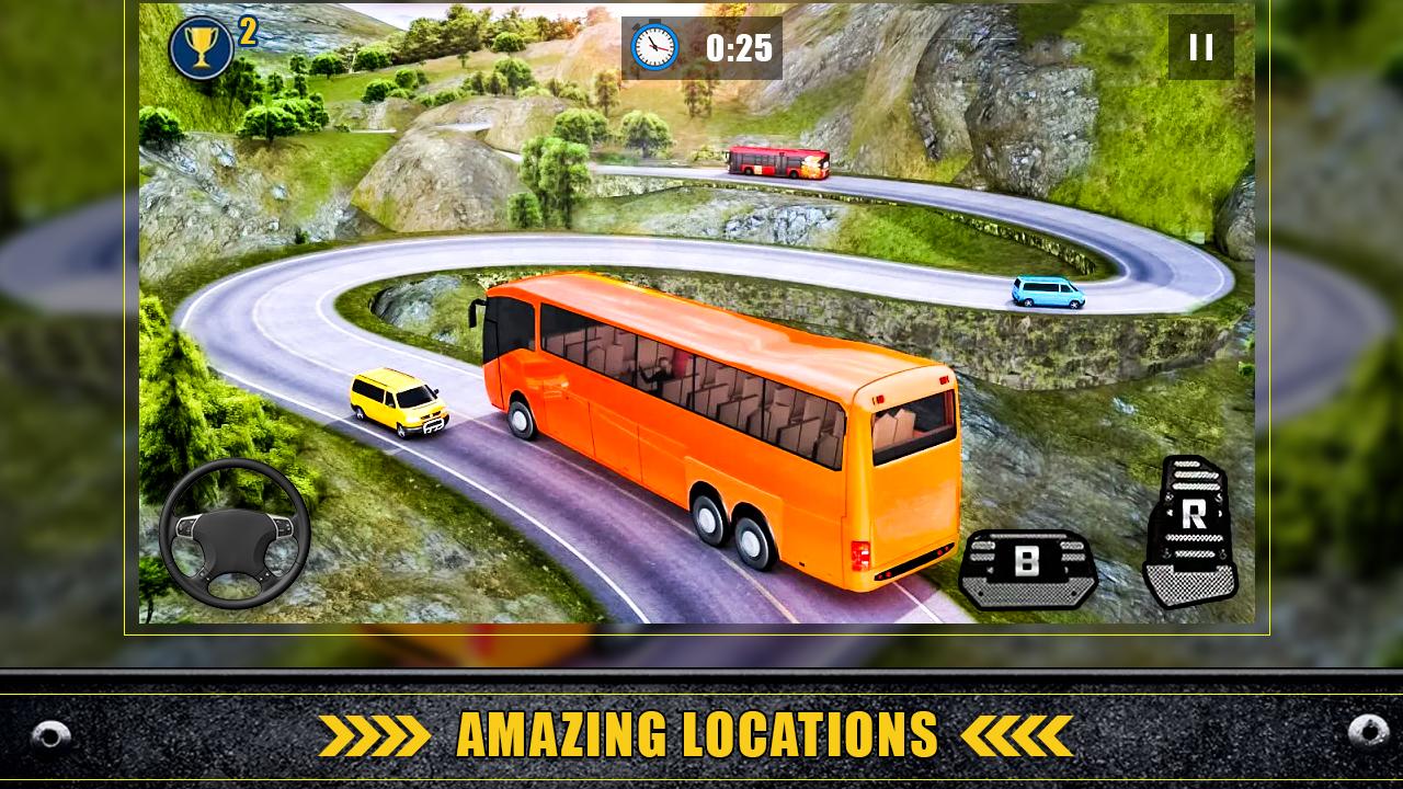 Offroad Bus Driving Game 2019: Hill Station