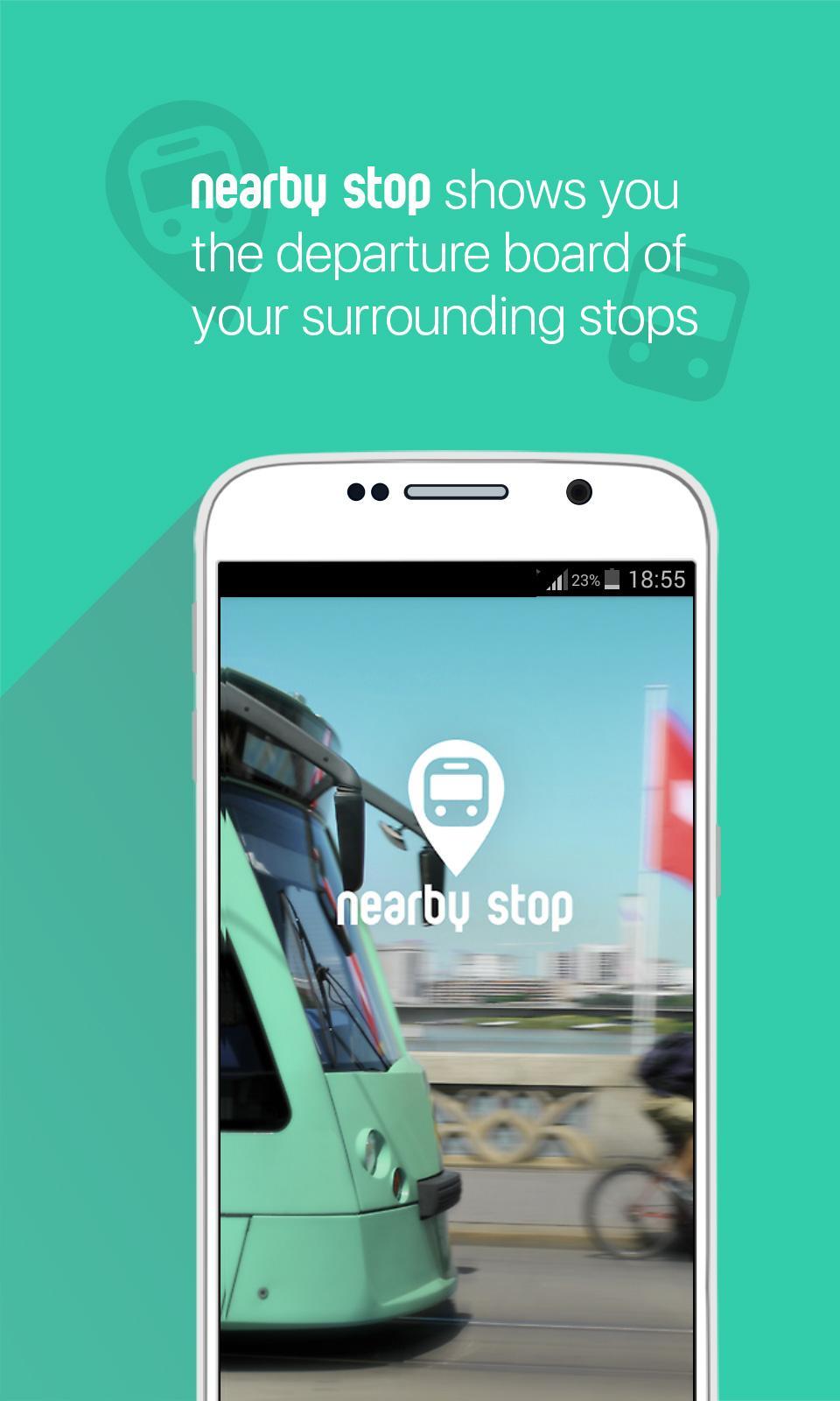 nearby stop - departure board