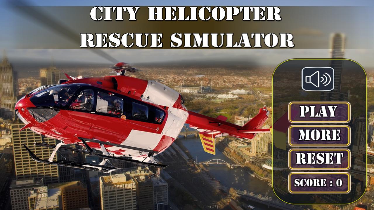 City Helicopter Rescue Sim